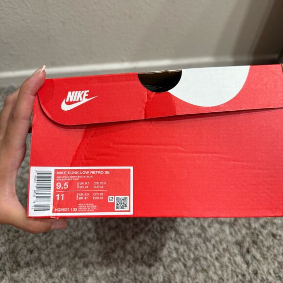 NIB Dunk Low Pale Ivory and Baltic Blue sz 9.5 - Picture 3 of 8